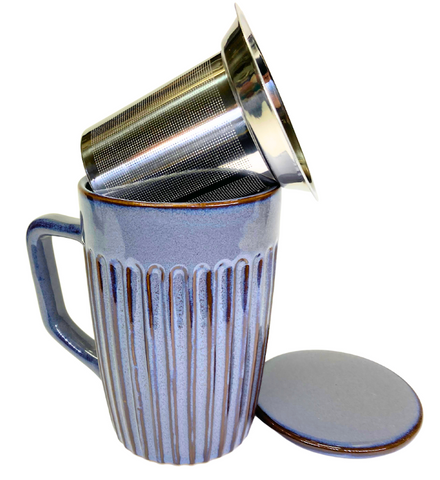Blue Rust Infuser Mug
