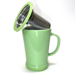 14oz Tea Infuser Mug Green Macha