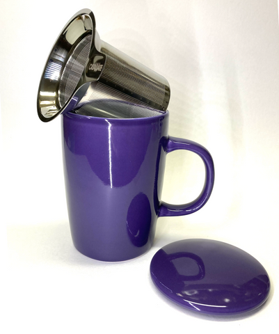 16 oz Purple Infuser Mug
